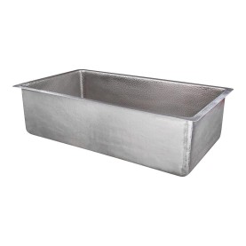 Custom 33" Nickel Plated Copper Single Basin Kitchen Sink